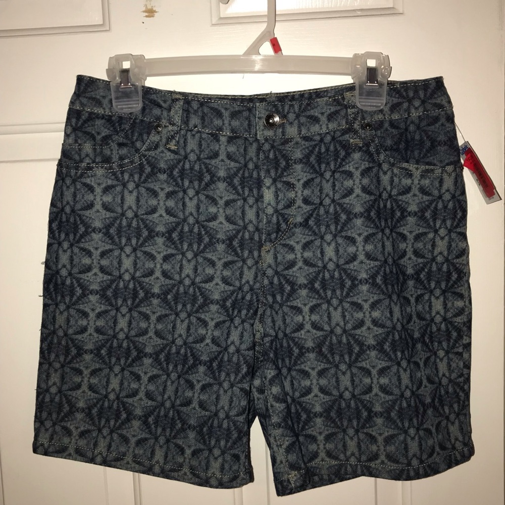 Nine West Bermuda Walking Denim Jean Shorts